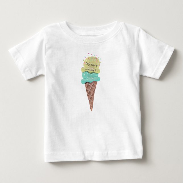 Sorvete | Menina & Menino | Camiseta (Frente)