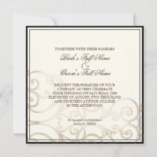 Sorvete Preto Cattleya - Convite para Casamento