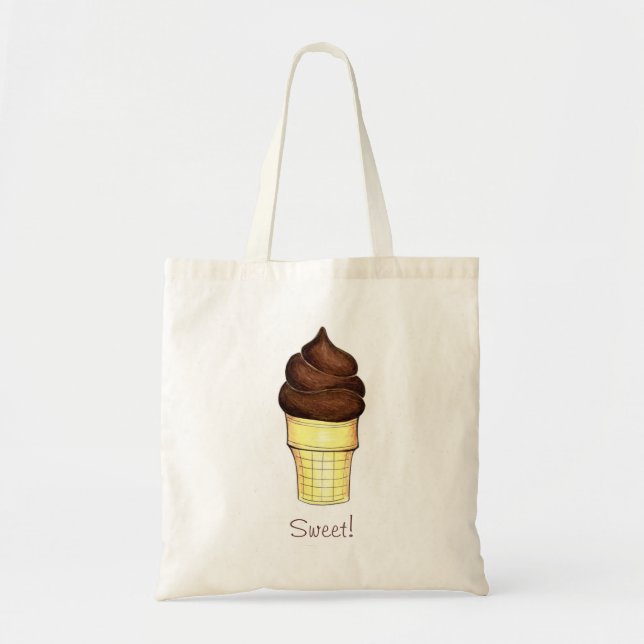 Sorvete Suave de Chocolate Cone Sweet Bolsa (Frente)