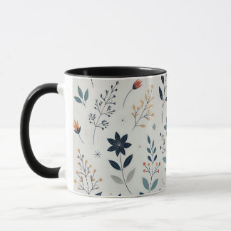Sorvo em Flor: A Caneca de Café Floral Folhuda