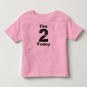 Sou 2 hoje, moças, camisa de aniversário