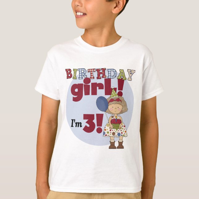 Sou 3 Camisetas e presentes de aniversário (Frente)