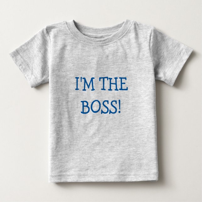 Sou a camiseta do bebê do Chefe (Frente)