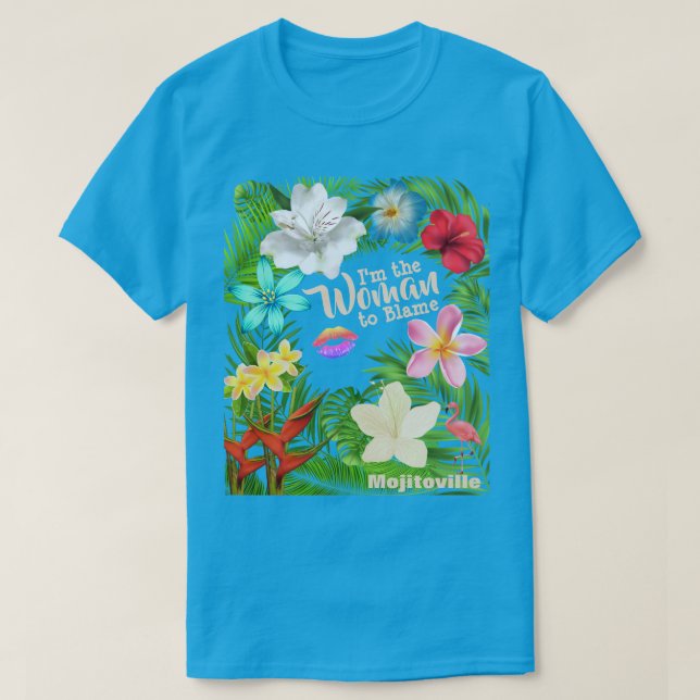 Sou a Mulher que Culpa a Camisa T (Frente do Design)