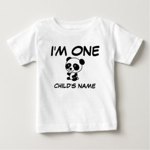 SOU A PRIMEIRA T-Shirts DE ANIVERSÁRIO DE UM BEBÊ