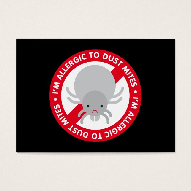Sou alérgico a ácaros do pó! (Frente)