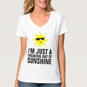 SOU APENAS UM RAIo DE SOL MALUCO Camisetas engraça