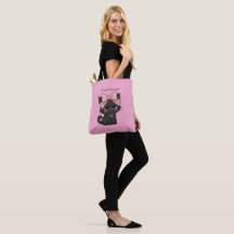 Sou Apenas Uma Garota Bolsa de Tote Gato Preto com