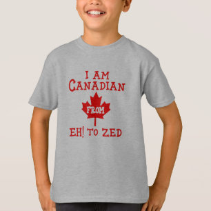  sou canadense de Eh! a Zed - Kids T-Shirt