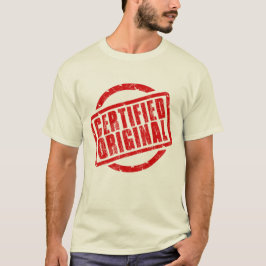 Sou certificado como T-Shirt original