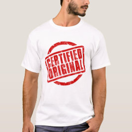 Sou certificado como T-Shirt original