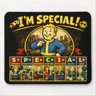 Sou Especial | Stats Mousepad Inspirado em Fallout