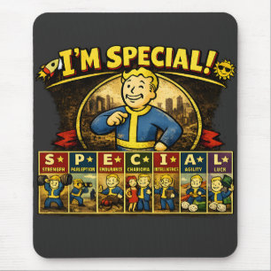 Sou Especial   Stats Mousepad Inspirado em Fallout