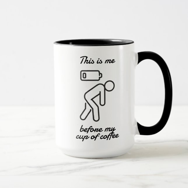 Sou eu antes da minha xícara de café (Direita)