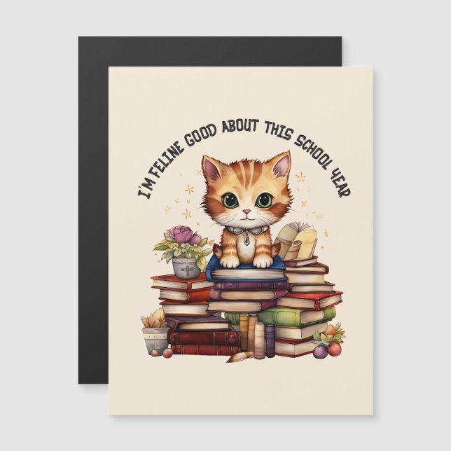 Sou Feline, bom neste ano escolar (Frente/Verso)