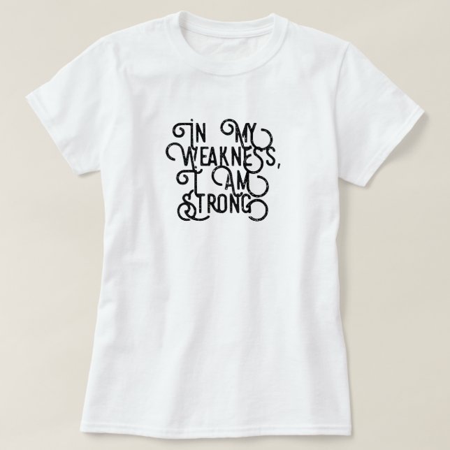 Sou Forte T-Shirt (Frente do Design)