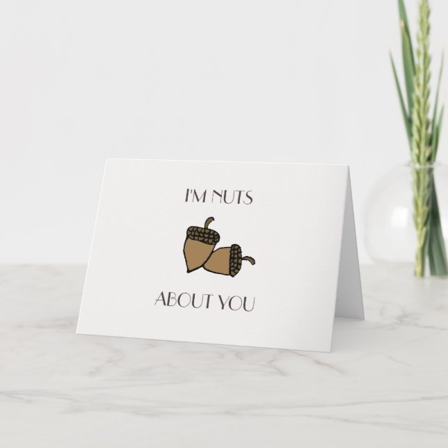 Sou loucos do cartão de Namorados de avelã (Frente)