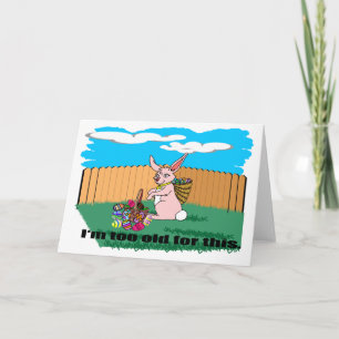 Sou muito velho cartão de Páscoa