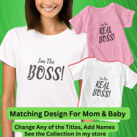 Sou o chefe! Coincidindo com a mãe, moça T-Shirt