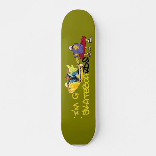 Sou o Grafite do skate - verde/amarelo (Frente)