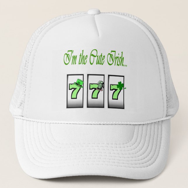 Sou o Irlandês Cute. boné 777 (Frente)