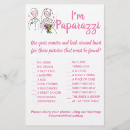 Sou paparazzi Game Card Pink Love Flyer