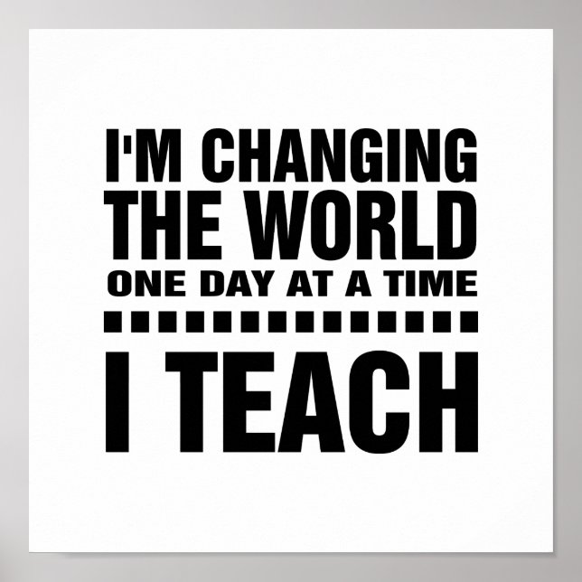 Sou professor. Citação | Tipografia Art Poster (Frente)