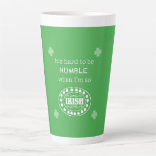 Sou tão irlandesa caneca de café latte