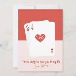 Sou tão sortudo por ter você Cartão de Férias de A