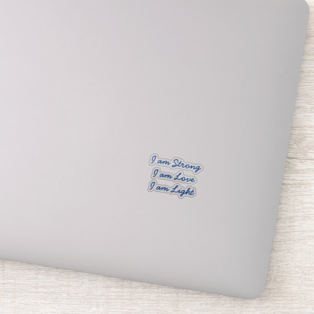 Sou um adesivo transparente leve (Detalhe)