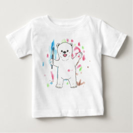 "Sou um artista!" Camiseta de bebê polar