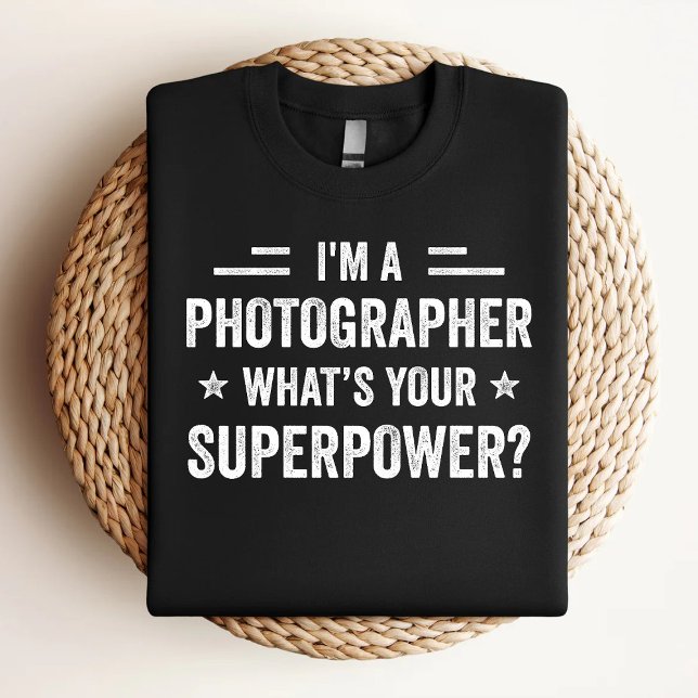 Sou um fotógrafo, qual é o seu superpoder Camiseta (Criador carregado)