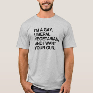 Sou um gay, Camiseta vegetariana liberal