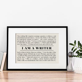 Sou um Poster de ESCRITOR para Escritores e Autore