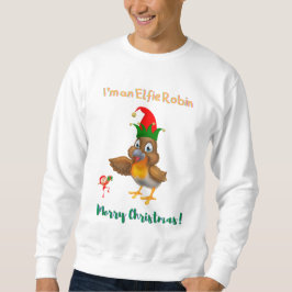 Sou uma camiseta de Natal Elfie Robin