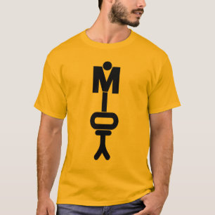 Sou uma camiseta masculina expressiva.