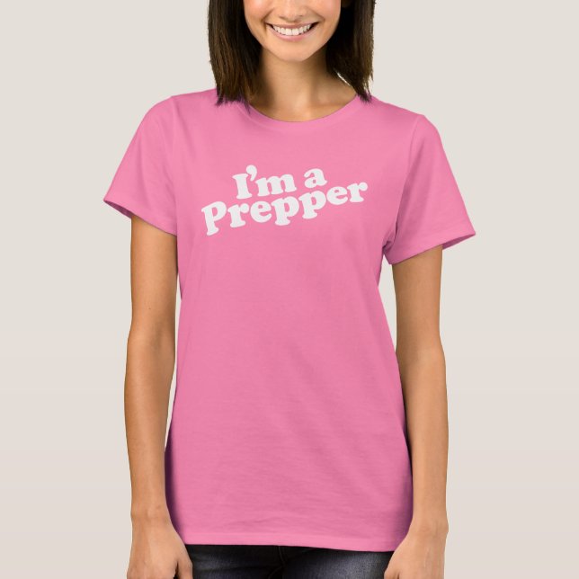 Sou uma camiseta pré-pper feminina (Frente)