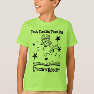 Sou uma T-Shirt Unicorn Reader dança - BL