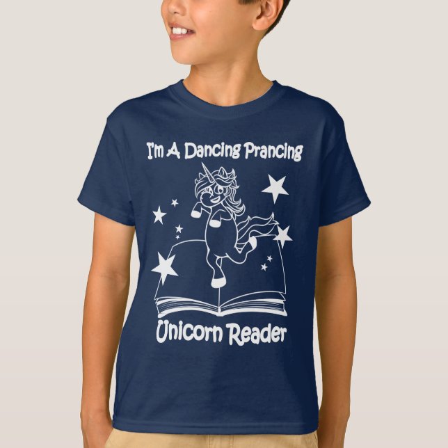 Sou uma T-Shirt Unicorn Reader Dançante - WL (Frente)