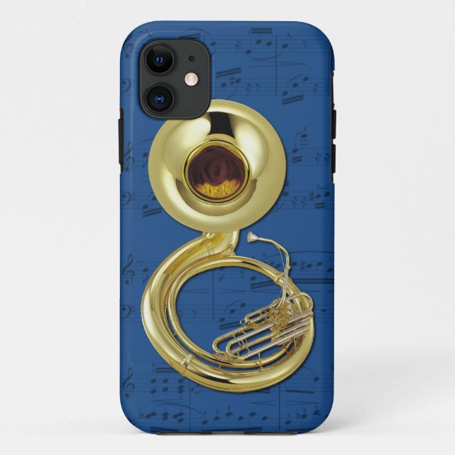 Sousaphone & capa de telefone da música. Cor da (Verso)