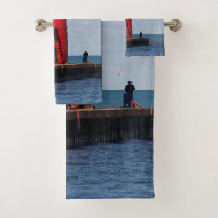 South Haven South Pierhead Conjunto de toalhas lev