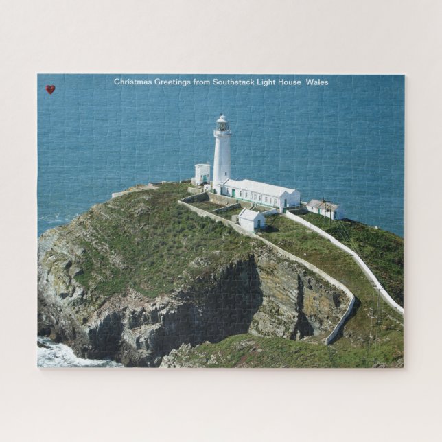 Southstack Light House Wales Jigsera Quebra-cabeça (Horizontal)