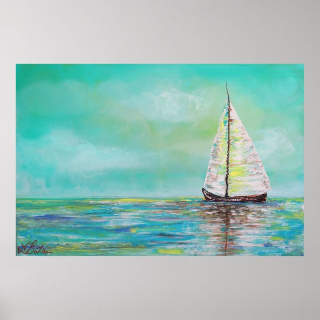 Sozinha No Mar Poster (Frente)