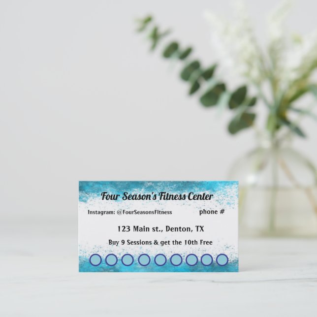 Spa, Malhação, Salão, Cartão de Saceração de Leald (Em pé/Frente)