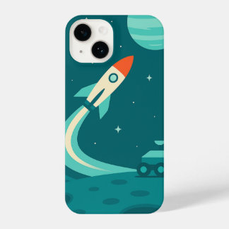 Space Adventure – Coque iPhone Fusée, Planète