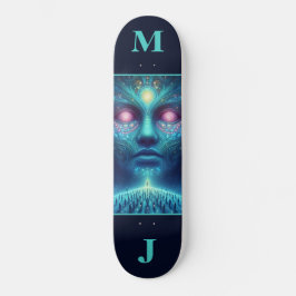 Space Alien Personalized Skateboard