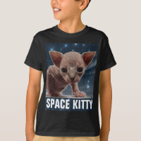 SPACE CAT Engraçado Boys Crianças T-Shirts