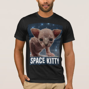 SPACE CAT Sphnix Engraçado T-Shirts