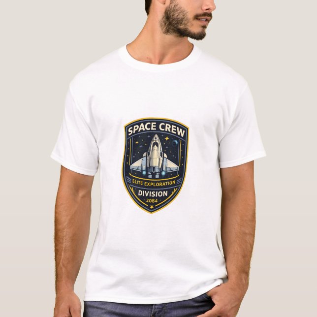 Space Crew Exploration Division Men T-Shirt (Frente)
