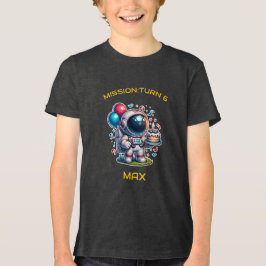 Space Explorer Astronaut Birthday T-Shirt Boy